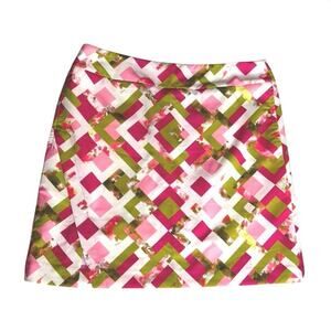 NEW EP Pro Golf Skort Skirt Pink And Green Women's Size Small Pockets